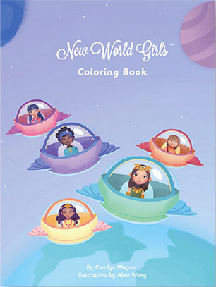 New World Girls Coloring Book